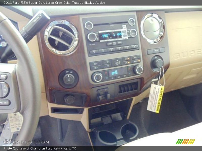 Tuxedo Black / Adobe 2011 Ford F350 Super Duty Lariat Crew Cab