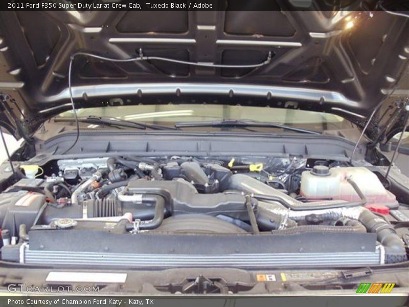 Tuxedo Black / Adobe 2011 Ford F350 Super Duty Lariat Crew Cab