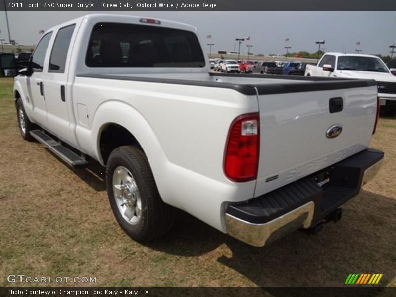 Oxford White / Adobe Beige 2011 Ford F250 Super Duty XLT Crew Cab