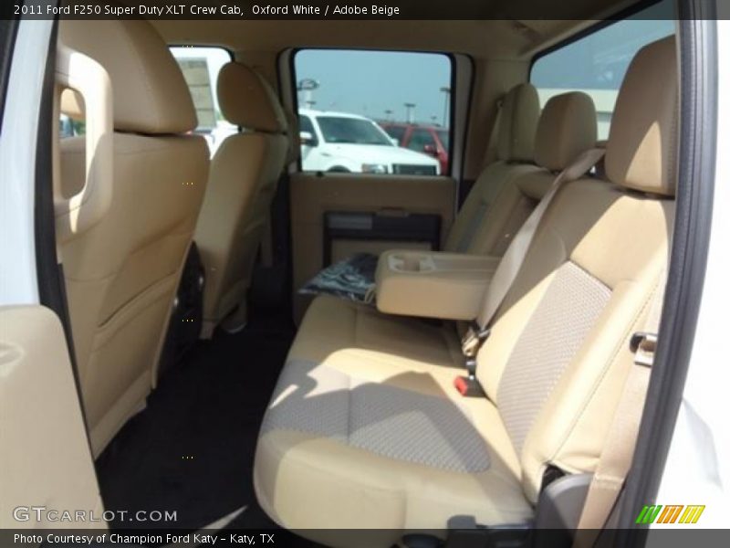 Oxford White / Adobe Beige 2011 Ford F250 Super Duty XLT Crew Cab