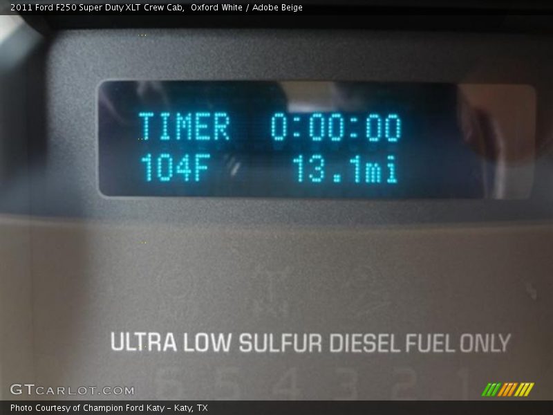 Oxford White / Adobe Beige 2011 Ford F250 Super Duty XLT Crew Cab