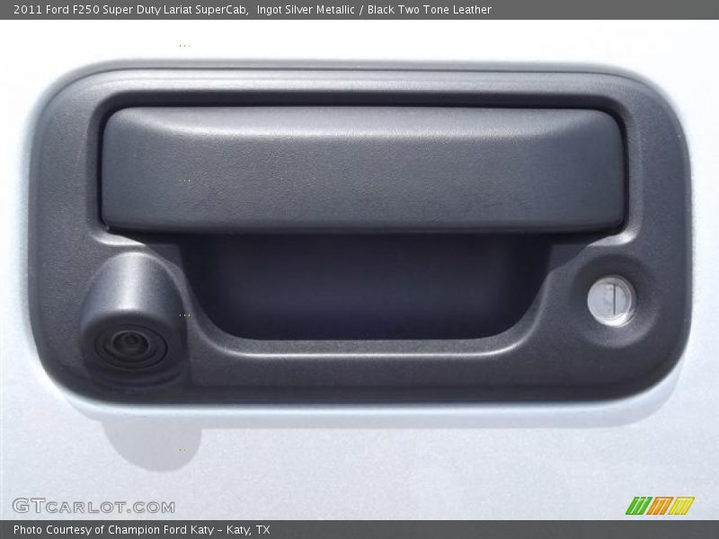 Ingot Silver Metallic / Black Two Tone Leather 2011 Ford F250 Super Duty Lariat SuperCab
