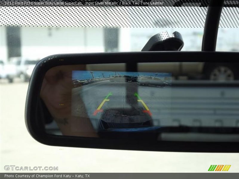 Ingot Silver Metallic / Black Two Tone Leather 2011 Ford F250 Super Duty Lariat SuperCab