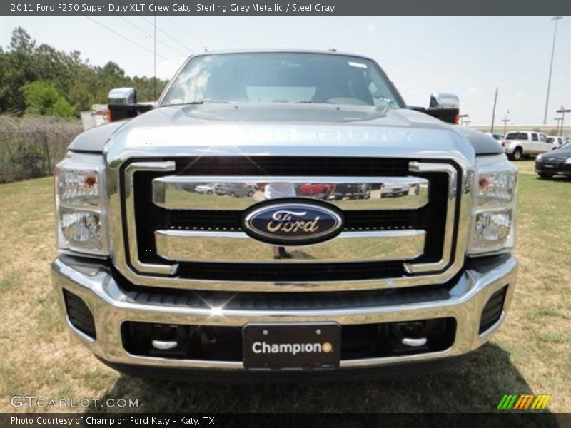 Sterling Grey Metallic / Steel Gray 2011 Ford F250 Super Duty XLT Crew Cab