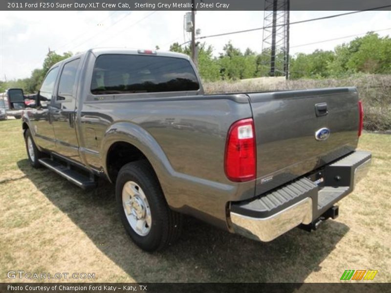 Sterling Grey Metallic / Steel Gray 2011 Ford F250 Super Duty XLT Crew Cab