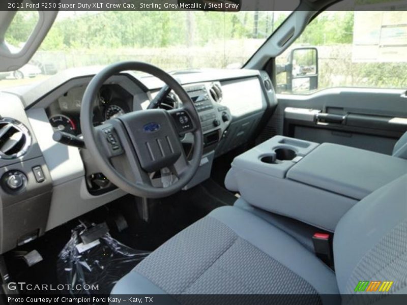 Sterling Grey Metallic / Steel Gray 2011 Ford F250 Super Duty XLT Crew Cab