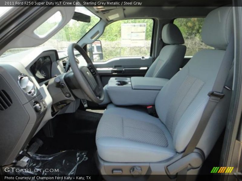  2011 F250 Super Duty XLT Crew Cab Steel Gray Interior