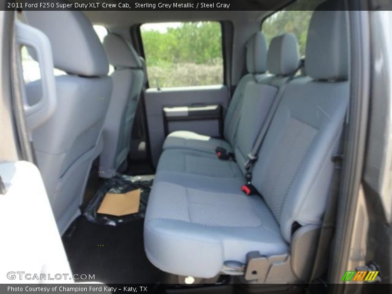 Sterling Grey Metallic / Steel Gray 2011 Ford F250 Super Duty XLT Crew Cab