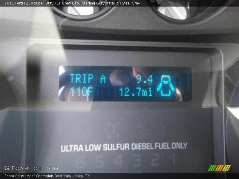 Sterling Grey Metallic / Steel Gray 2011 Ford F250 Super Duty XLT Crew Cab