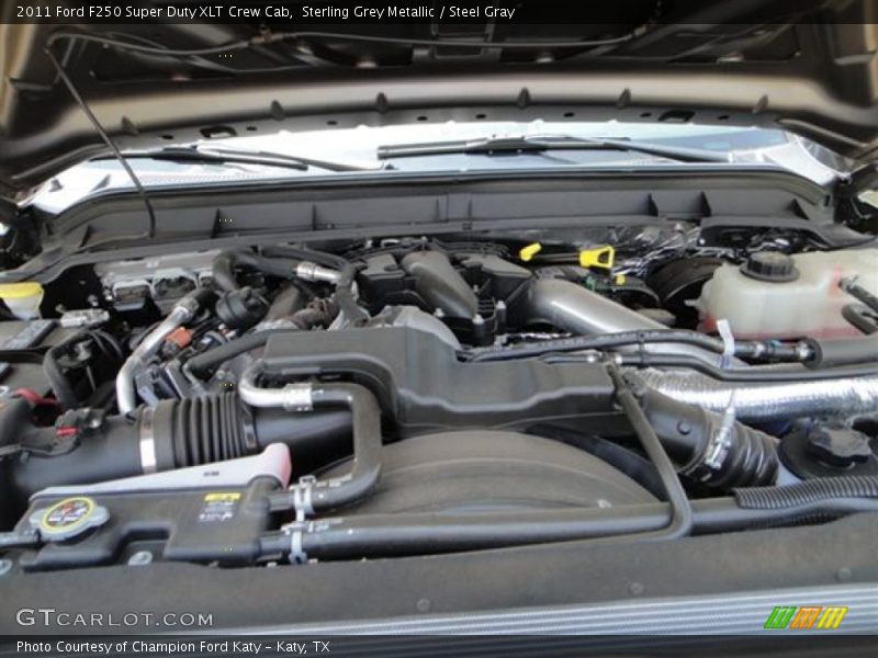 Sterling Grey Metallic / Steel Gray 2011 Ford F250 Super Duty XLT Crew Cab