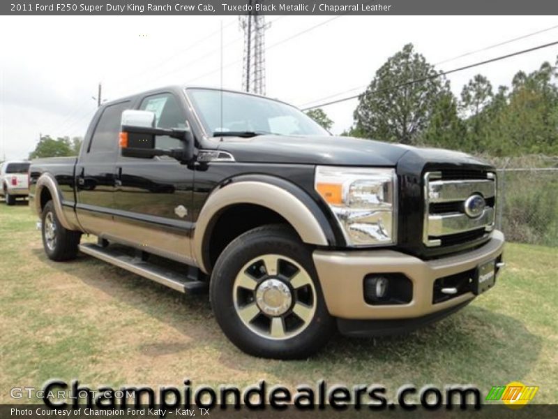 Tuxedo Black Metallic / Chaparral Leather 2011 Ford F250 Super Duty King Ranch Crew Cab