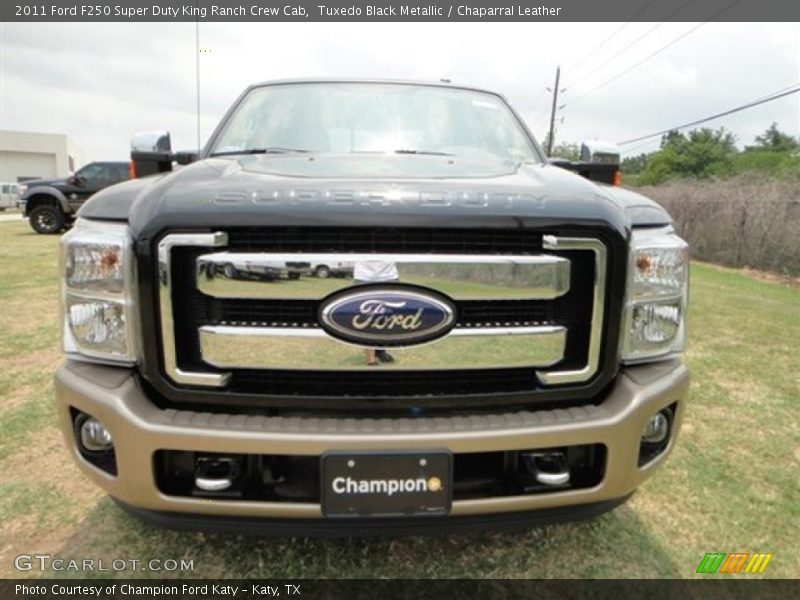 Tuxedo Black Metallic / Chaparral Leather 2011 Ford F250 Super Duty King Ranch Crew Cab