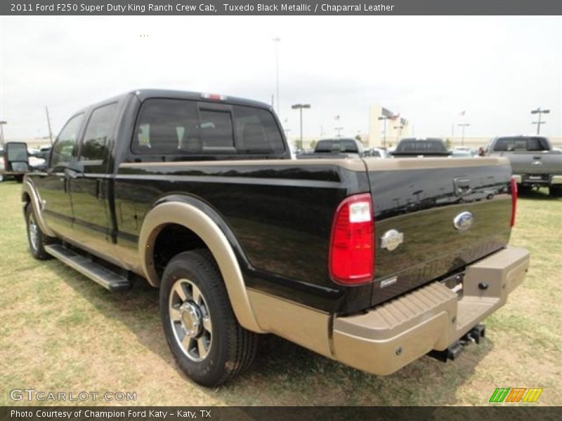 Tuxedo Black Metallic / Chaparral Leather 2011 Ford F250 Super Duty King Ranch Crew Cab