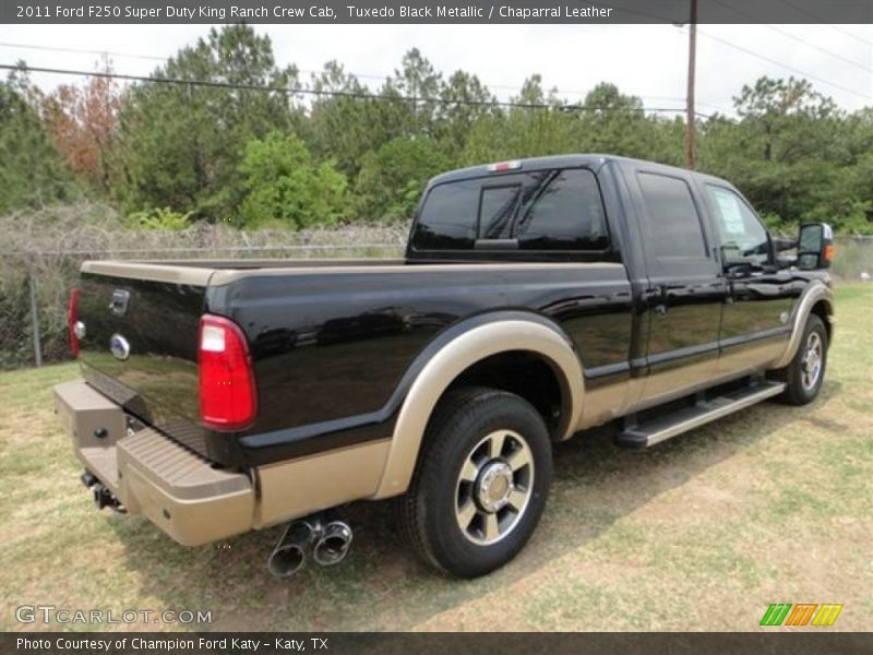 Tuxedo Black Metallic / Chaparral Leather 2011 Ford F250 Super Duty King Ranch Crew Cab