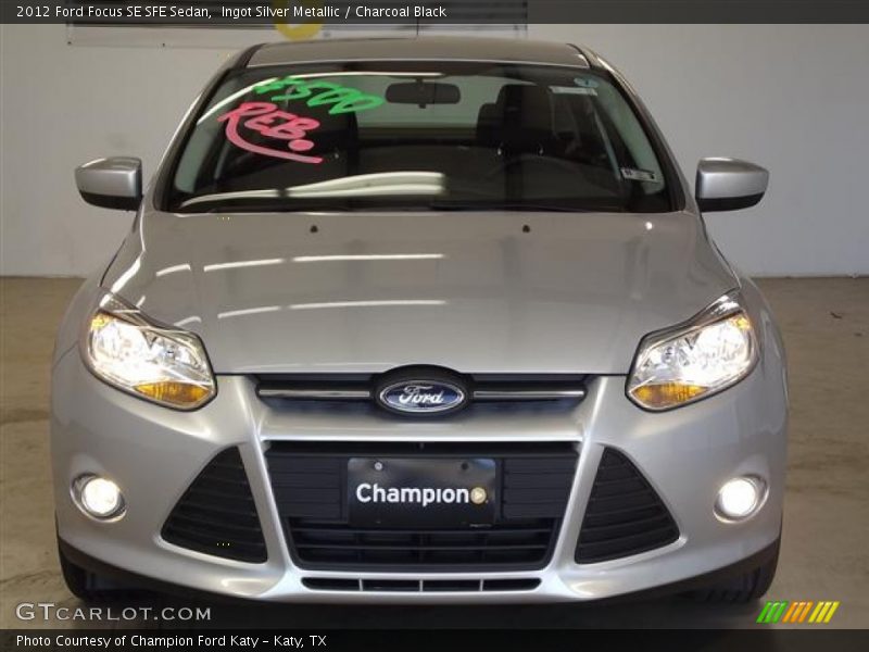 Ingot Silver Metallic / Charcoal Black 2012 Ford Focus SE SFE Sedan