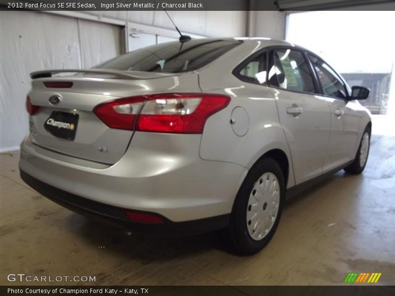 Ingot Silver Metallic / Charcoal Black 2012 Ford Focus SE SFE Sedan