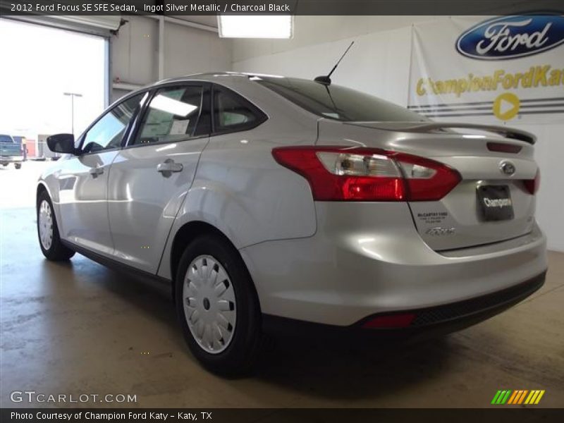 Ingot Silver Metallic / Charcoal Black 2012 Ford Focus SE SFE Sedan