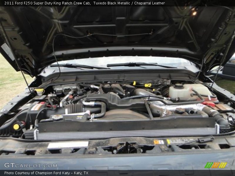 Tuxedo Black Metallic / Chaparral Leather 2011 Ford F250 Super Duty King Ranch Crew Cab
