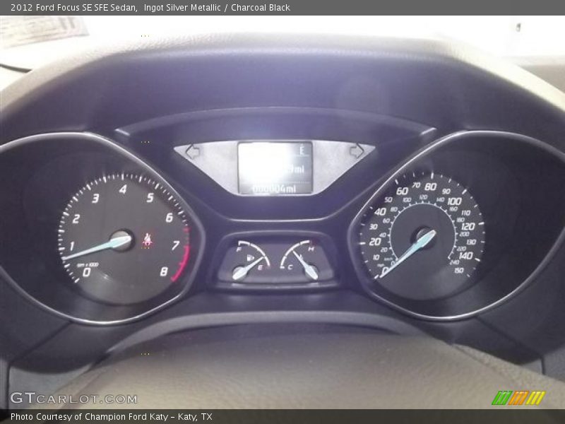 Ingot Silver Metallic / Charcoal Black 2012 Ford Focus SE SFE Sedan