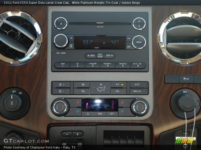 Controls of 2011 F250 Super Duty Lariat Crew Cab