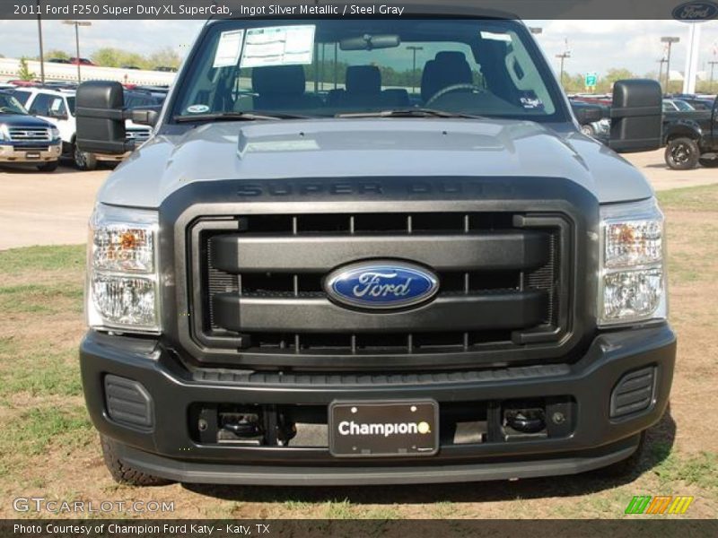 Ingot Silver Metallic / Steel Gray 2011 Ford F250 Super Duty XL SuperCab