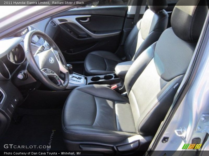 Radiant Silver / Black 2011 Hyundai Elantra Limited