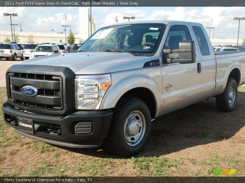 Ingot Silver Metallic / Steel Gray 2011 Ford F250 Super Duty XL SuperCab