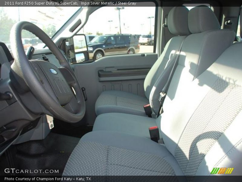 Ingot Silver Metallic / Steel Gray 2011 Ford F250 Super Duty XL SuperCab