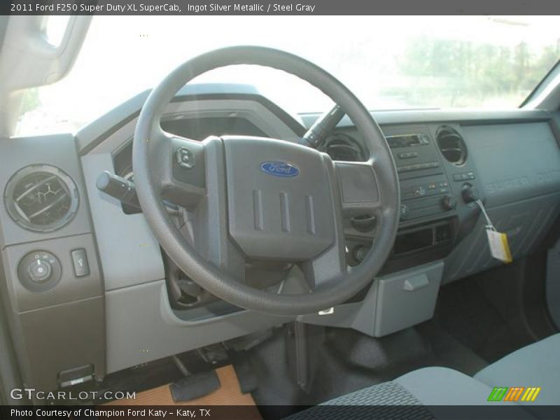 Ingot Silver Metallic / Steel Gray 2011 Ford F250 Super Duty XL SuperCab