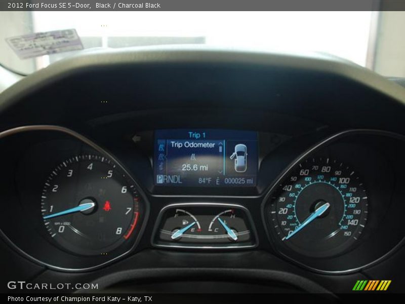 Black / Charcoal Black 2012 Ford Focus SE 5-Door
