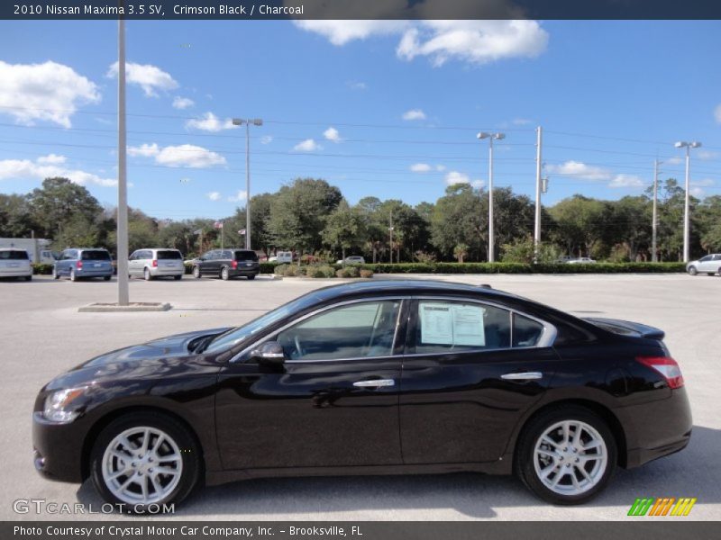 Crimson Black / Charcoal 2010 Nissan Maxima 3.5 SV