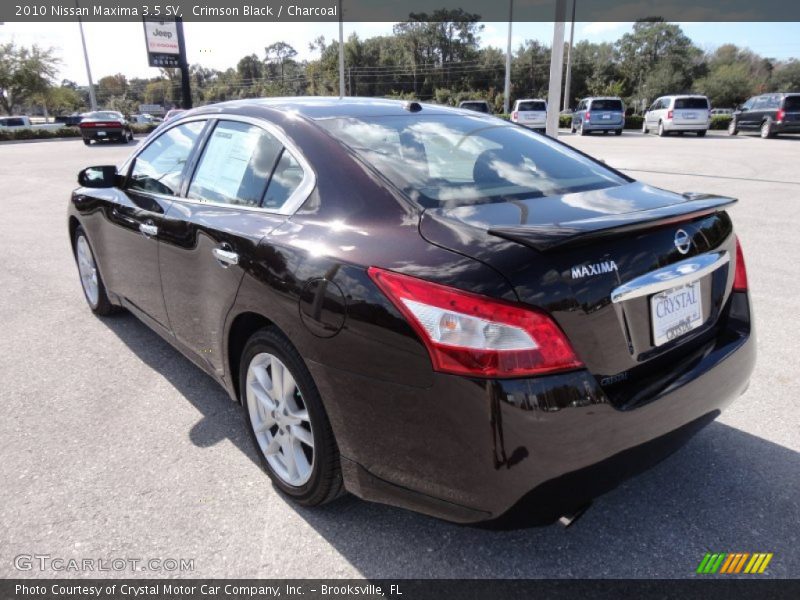 Crimson Black / Charcoal 2010 Nissan Maxima 3.5 SV
