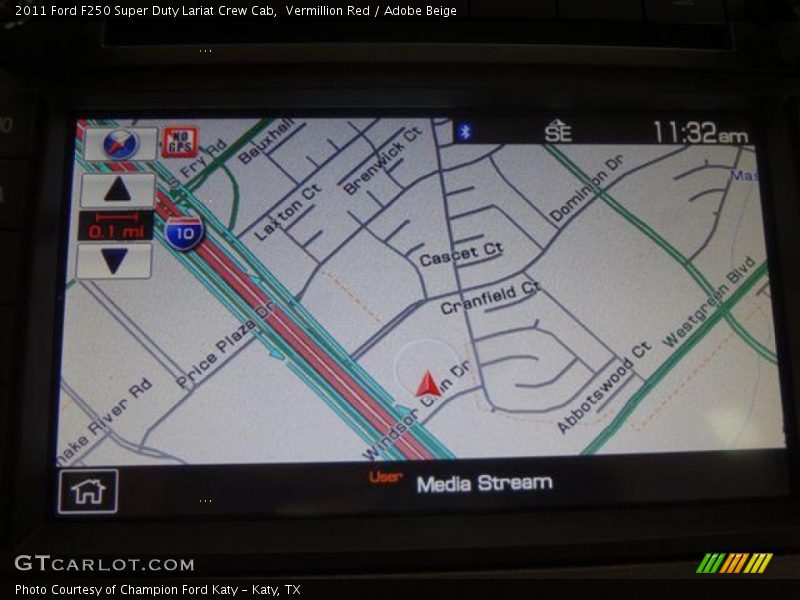 Navigation of 2011 F250 Super Duty Lariat Crew Cab