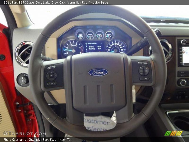  2011 F250 Super Duty Lariat Crew Cab Steering Wheel