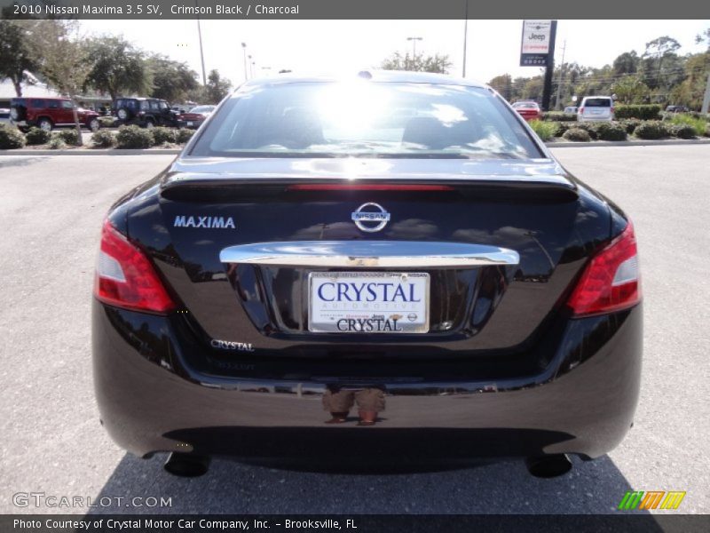 Crimson Black / Charcoal 2010 Nissan Maxima 3.5 SV