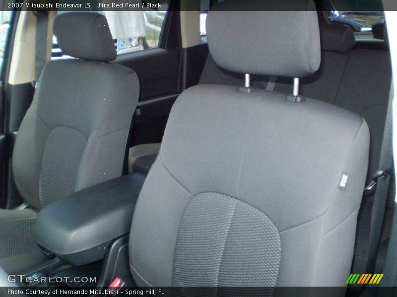 Ultra Red Pearl / Black 2007 Mitsubishi Endeavor LS