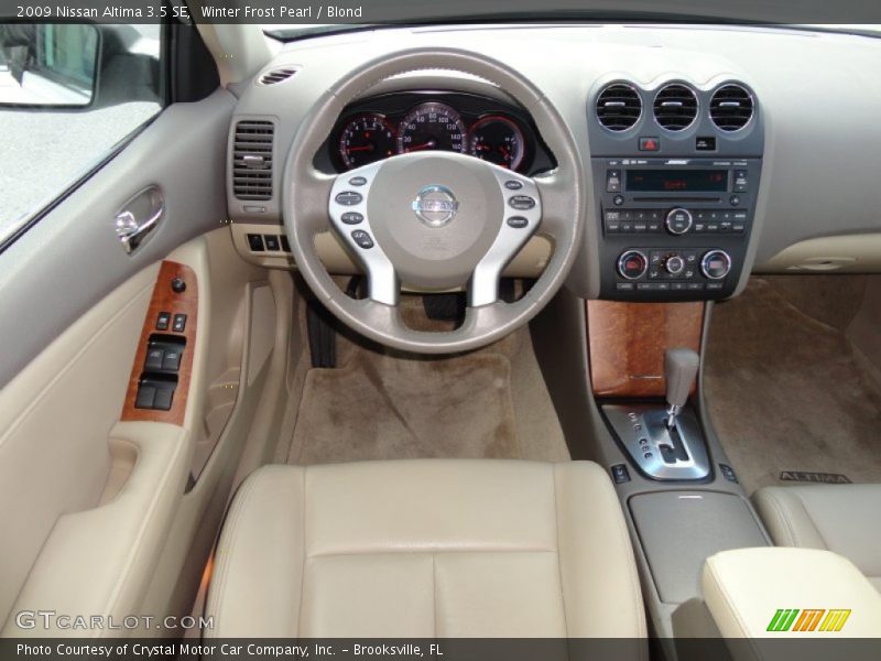 Winter Frost Pearl / Blond 2009 Nissan Altima 3.5 SE