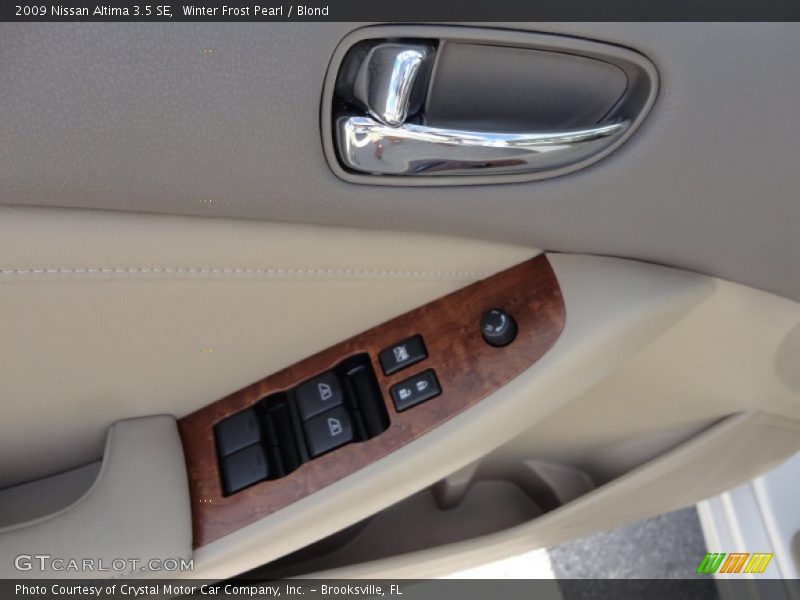 Winter Frost Pearl / Blond 2009 Nissan Altima 3.5 SE