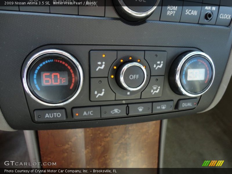AC nad Heater Controls - 2009 Nissan Altima 3.5 SE