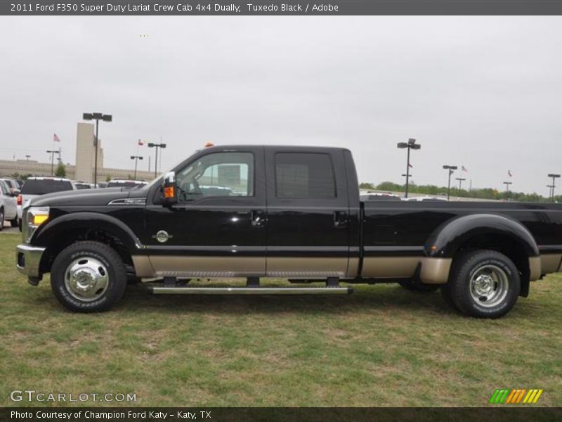 Tuxedo Black / Adobe 2011 Ford F350 Super Duty Lariat Crew Cab 4x4 Dually