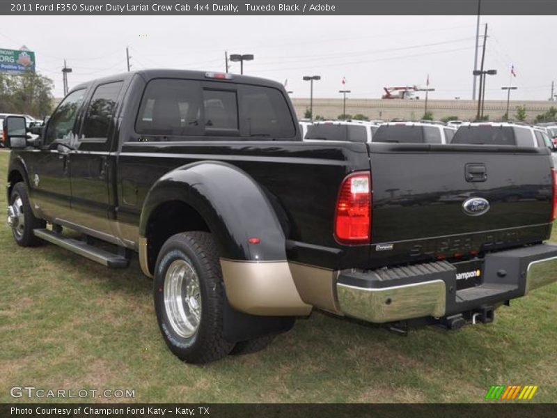 Tuxedo Black / Adobe 2011 Ford F350 Super Duty Lariat Crew Cab 4x4 Dually