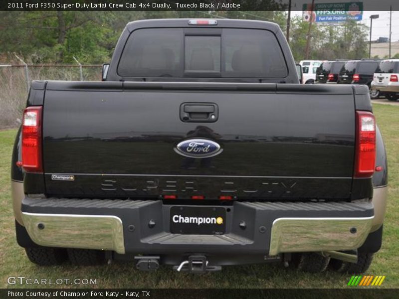 Tuxedo Black / Adobe 2011 Ford F350 Super Duty Lariat Crew Cab 4x4 Dually