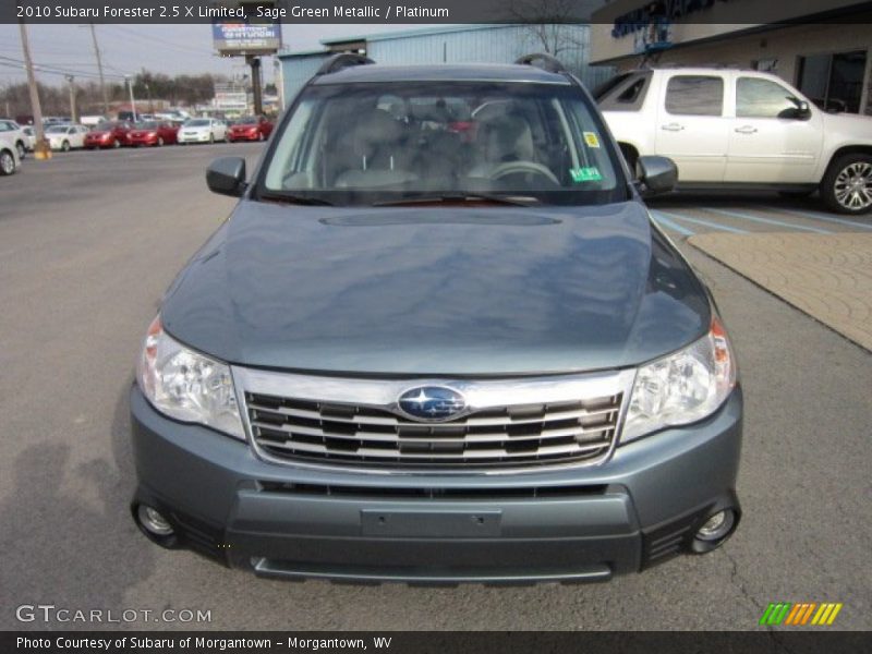 Sage Green Metallic / Platinum 2010 Subaru Forester 2.5 X Limited