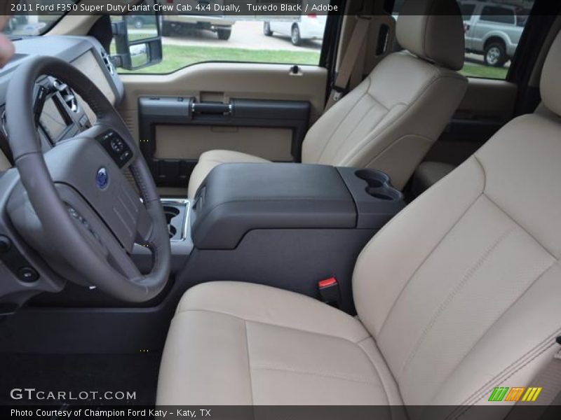  2011 F350 Super Duty Lariat Crew Cab 4x4 Dually Adobe Interior
