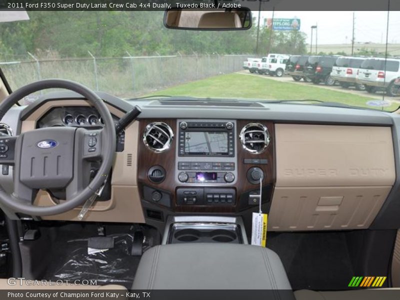 Dashboard of 2011 F350 Super Duty Lariat Crew Cab 4x4 Dually