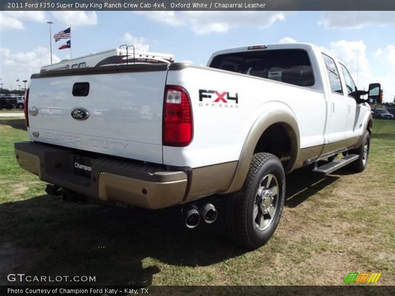 Oxford White / Chaparral Leather 2011 Ford F350 Super Duty King Ranch Crew Cab 4x4