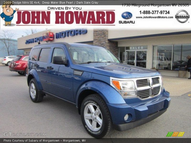 Deep Water Blue Pearl / Dark Slate Gray 2009 Dodge Nitro SE 4x4