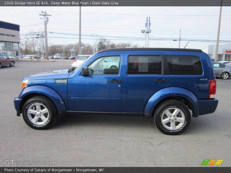 Deep Water Blue Pearl / Dark Slate Gray 2009 Dodge Nitro SE 4x4