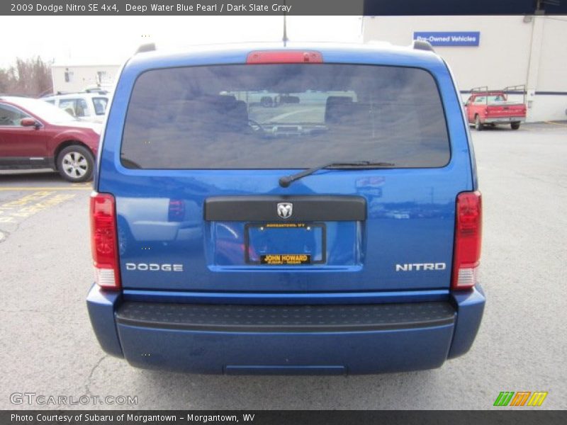 Deep Water Blue Pearl / Dark Slate Gray 2009 Dodge Nitro SE 4x4
