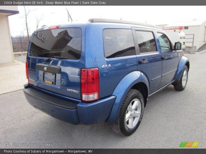 Deep Water Blue Pearl / Dark Slate Gray 2009 Dodge Nitro SE 4x4